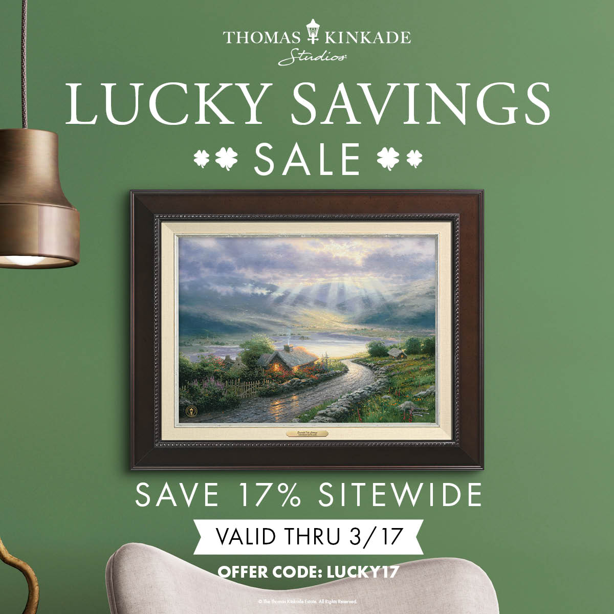 Thomas Kinkade St. Patrick's Day Sale