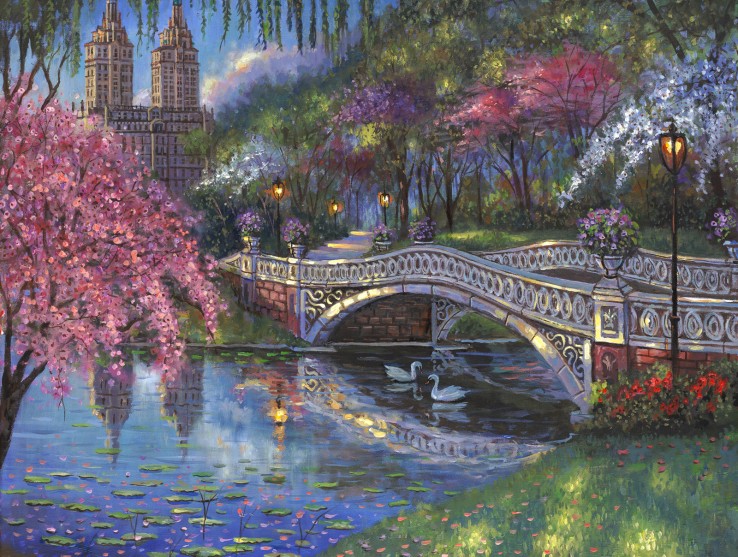 Bow Bridge Blossoms