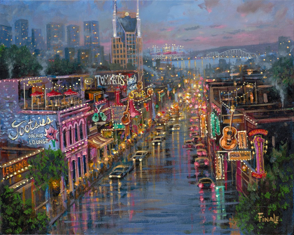 Broadwaynashville Eq Gs1 &Ndash; Thomas Kinkade Gallery Of Murfreesboro Broadway Street