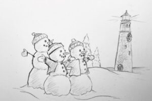 Christmas Lighthouse Ee Sketch &Ndash; Thomas Kinkade Gallery Of Murfreesboro Christmas Lighthouse Ee Sketch