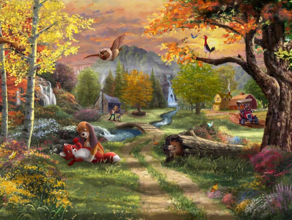Disney The Fox and the Hound Painting