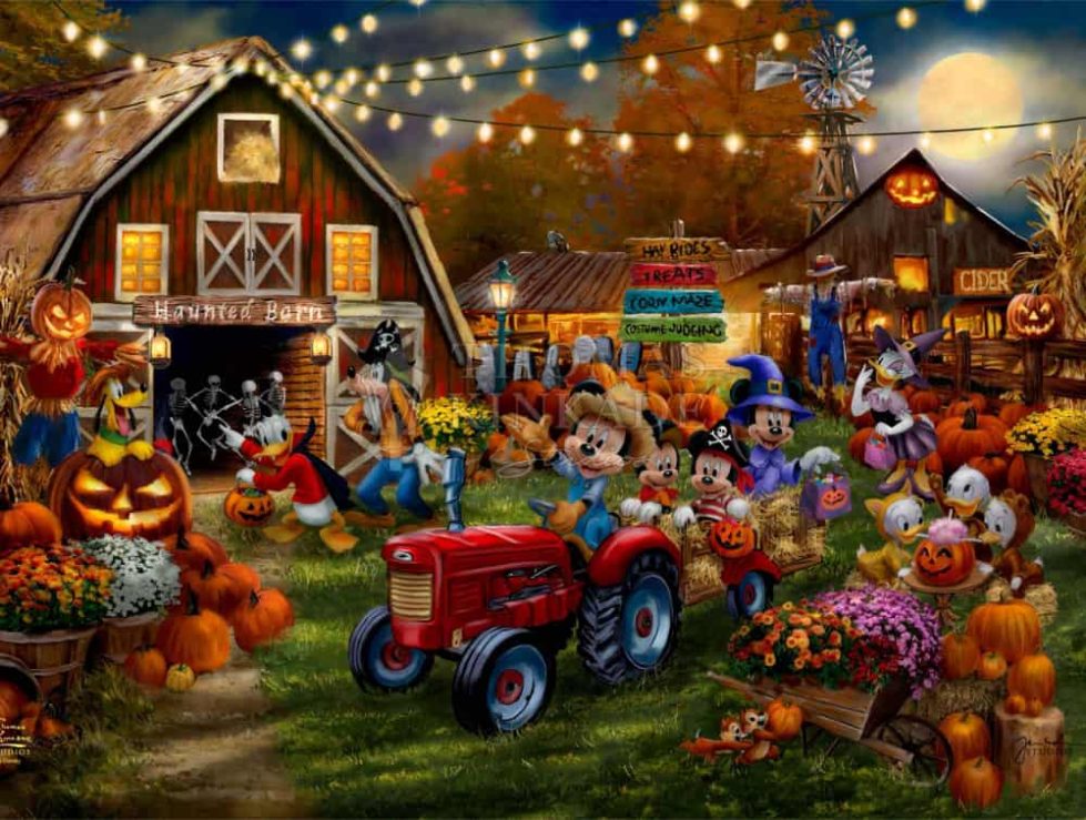 Disney Mickey And Minnie Pumpkin Festival – Thomas Kinkade Gallery Of ...