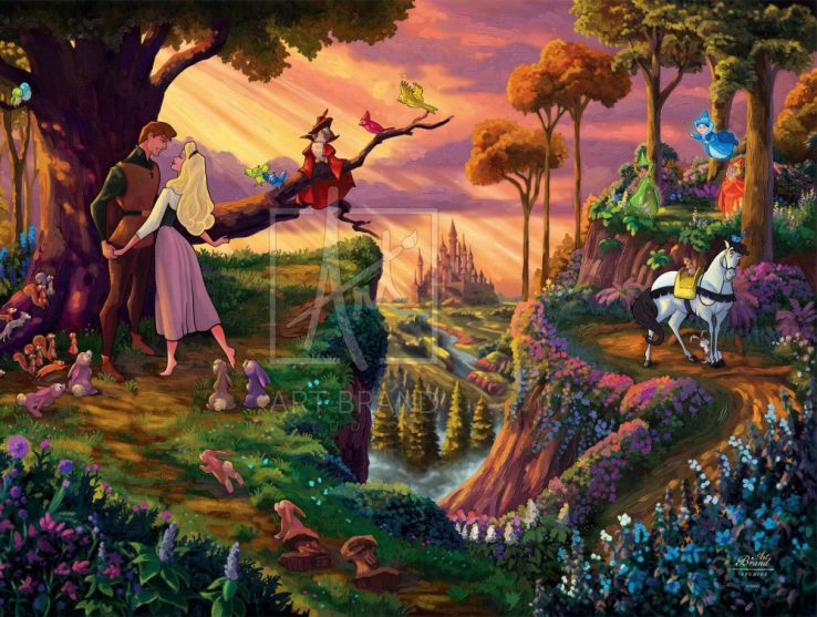 Disney Sleeping Beauty - Woodland Waltz from Zac Kinkade & Art Brand Studios