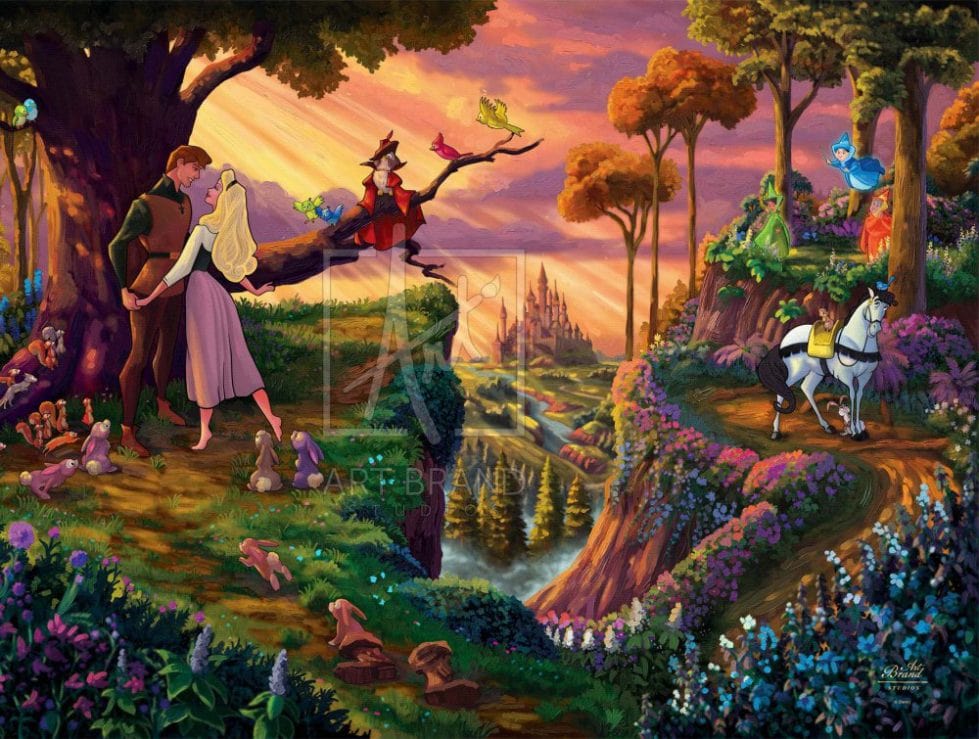 Disney Sleeping Beauty - Woodland Waltz From Zac Kinkade &Amp; Art Brand Studios
