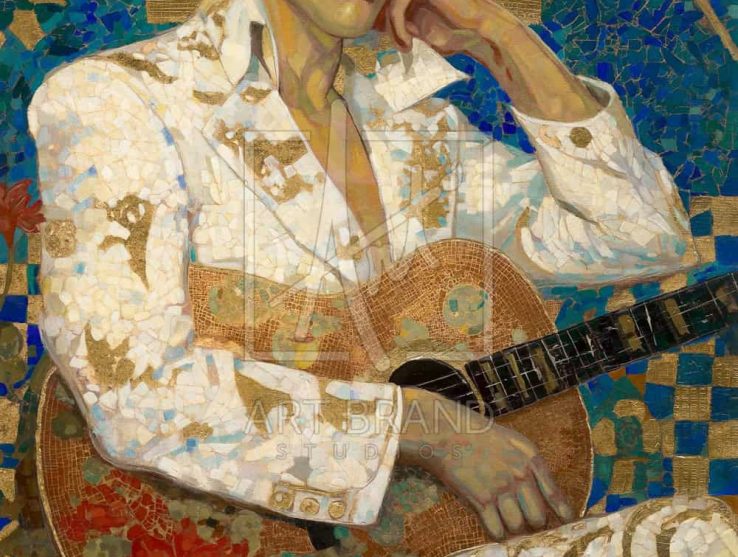 Elvis Return To Paradise Painting by Thomas Kinkade Artist Francisco Caballero