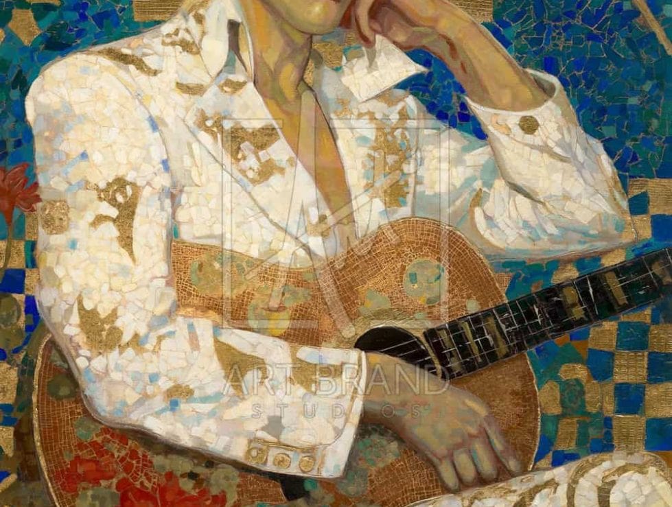 Elvis Return To Paradise Painting by Thomas Kinkade Artist Francisco Caballero