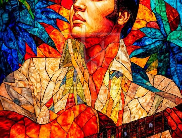 Elvis How Great Thou Art Painting by Thomas Kinkade Artist Elvis Caballero