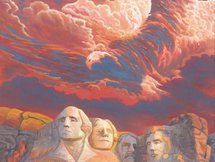 Spirit of Mt Rushmore patriotic painting by Zac Kinkade from Art Brand Studios.