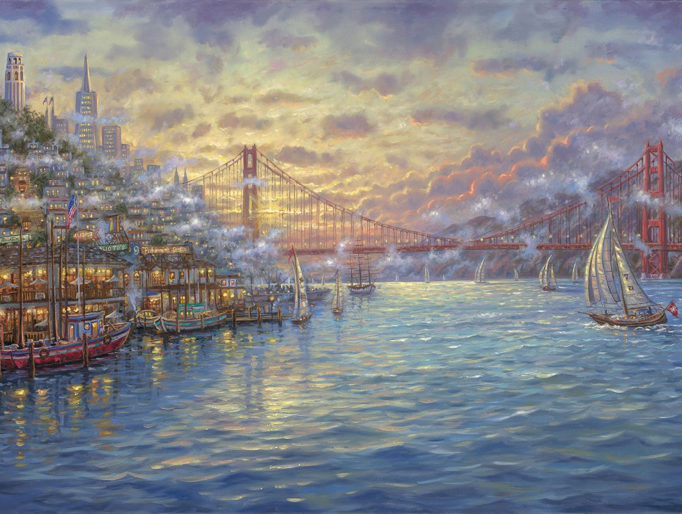 Sunset on the Bay, San Francisco