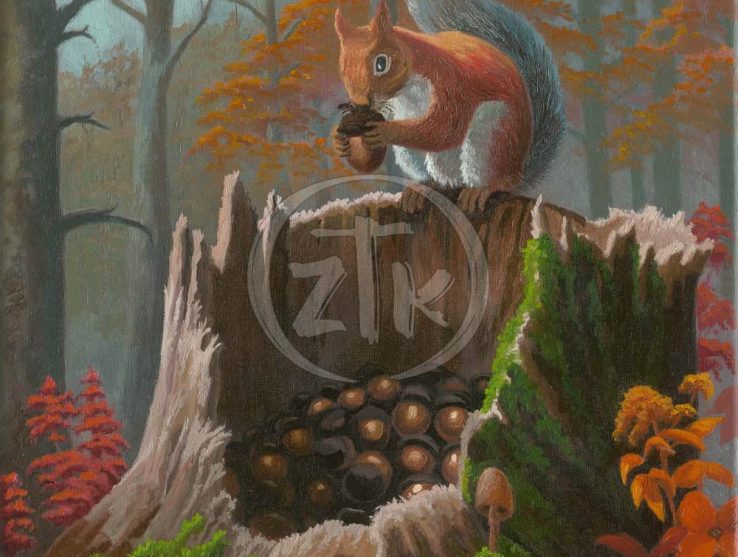 Acorn Aficionado Painting By Zac Kinkade