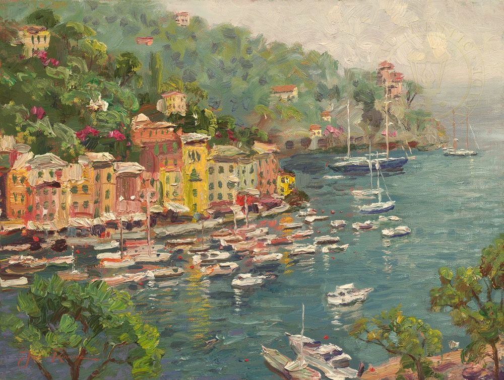 Art For Travel Lovers &Ndash; Thomas Kinkade Gallery Of Murfreesboro Portofino By Thomas Kinkade
