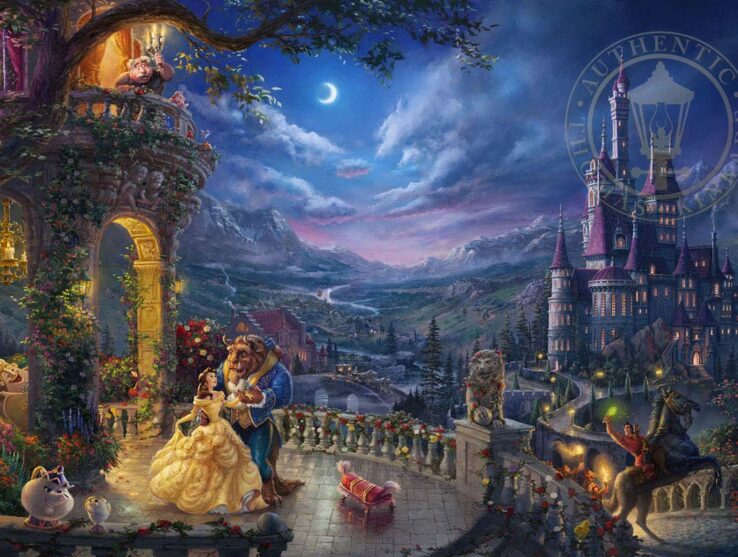 Beauty And The Beast Dancing In The Moonlight