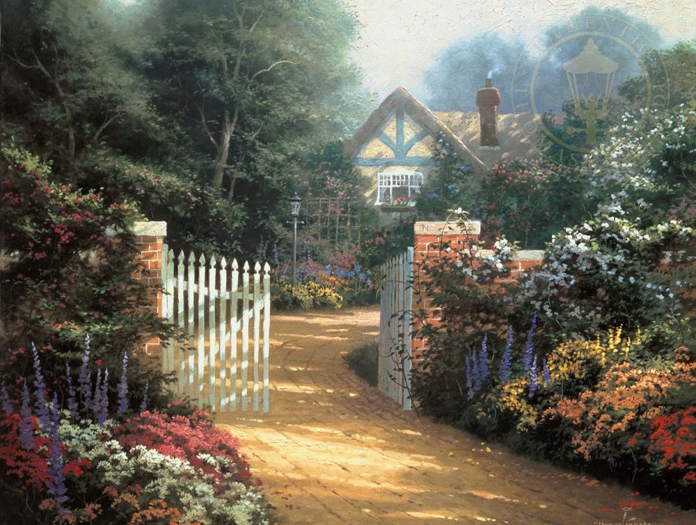 Beauty Of Kinkades Cottage Paintings &Ndash; Thomas Kinkade Gallery Of Murfreesboro Hidden Cottage By Thomas Kinkade