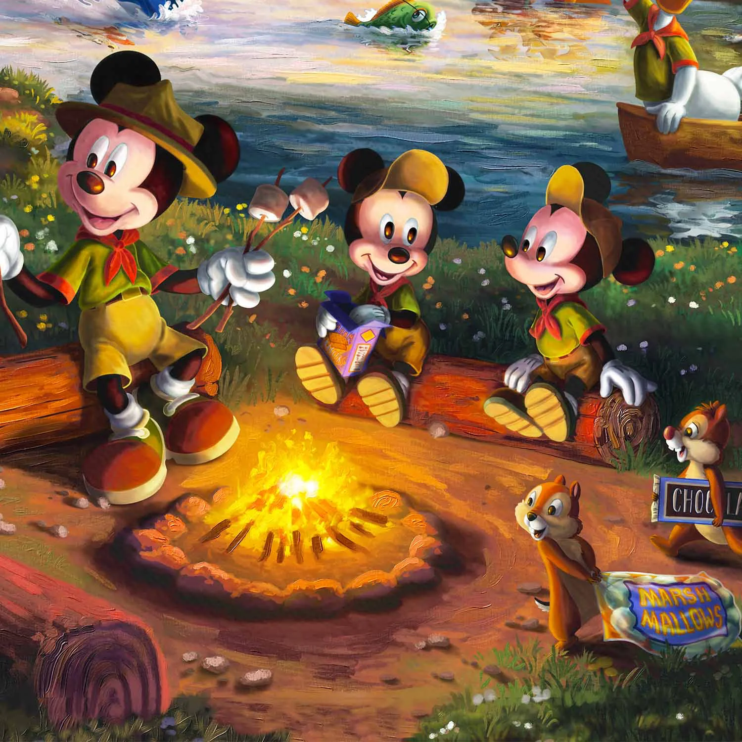 Campsite Mmcata Vignette 1 &Ndash; Thomas Kinkade Gallery Of Murfreesboro Disney’s Mickey And Minnie’s Campsite Tales