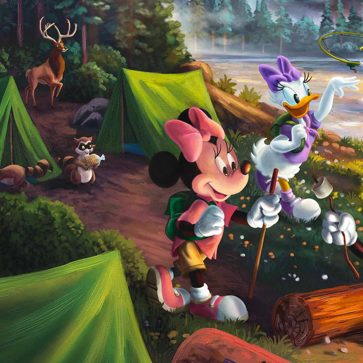 Campsite Mmcata Vignette 2 &Ndash; Thomas Kinkade Gallery Of Murfreesboro Disney’s Mickey And Minnie’s Campsite Tales