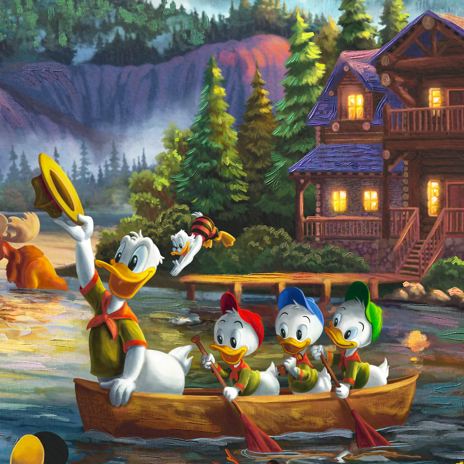 Campsite Mmcata Vignette 3 &Ndash; Thomas Kinkade Gallery Of Murfreesboro Disney’s Mickey And Minnie’s Campsite Tales