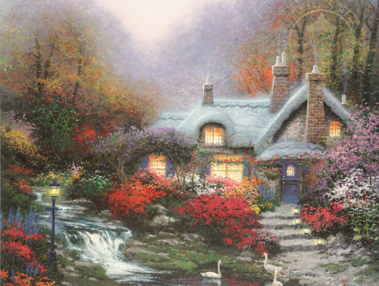 Evening At Swanbrooke Cottage