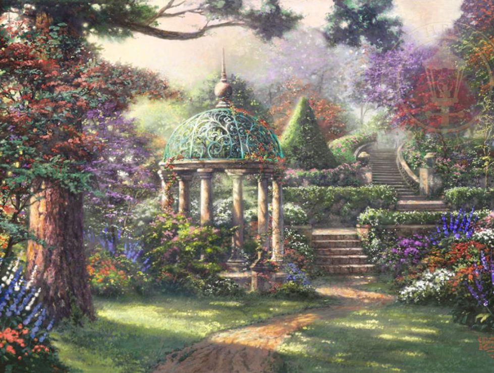 Gazebo of Prayer by Thomas Kinkade