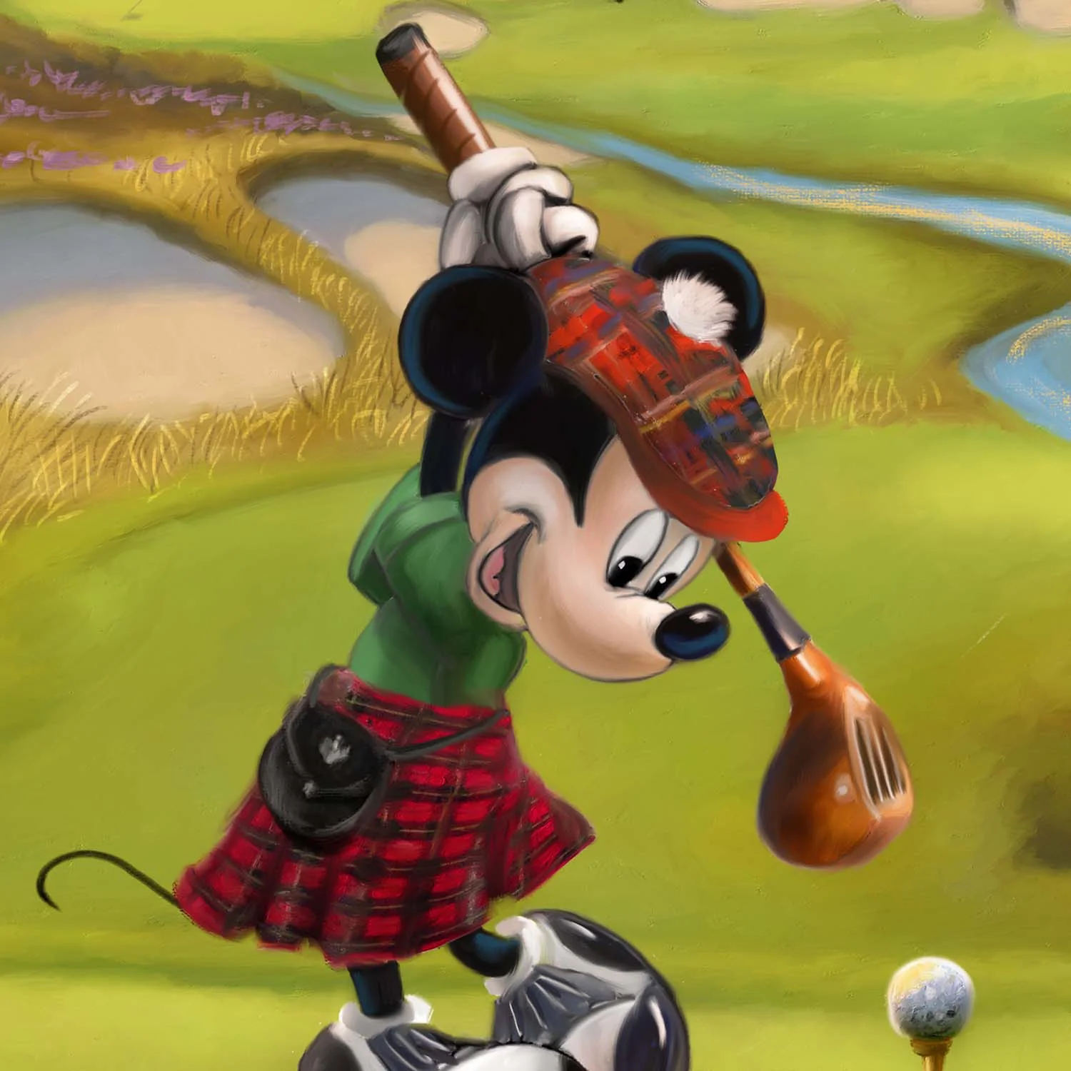 Golf Mmscgo Vignette 1 &Ndash; Thomas Kinkade Gallery Of Murfreesboro Disney’s Mickey And Minnie – Scottish Golf Outing