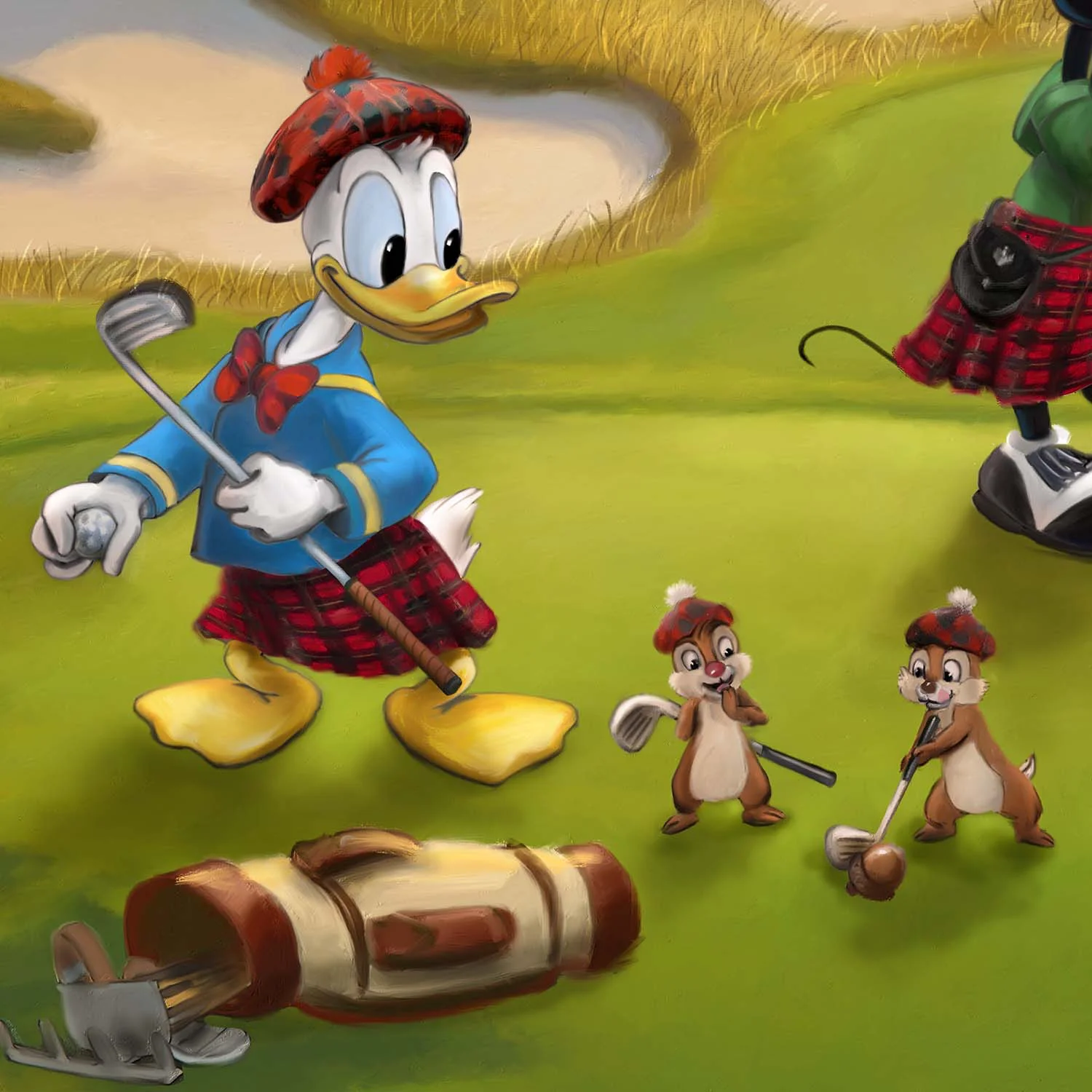 Golf Mmscgo Vignette 4 &Ndash; Thomas Kinkade Gallery Of Murfreesboro Disney’s Mickey And Minnie – Scottish Golf Outing