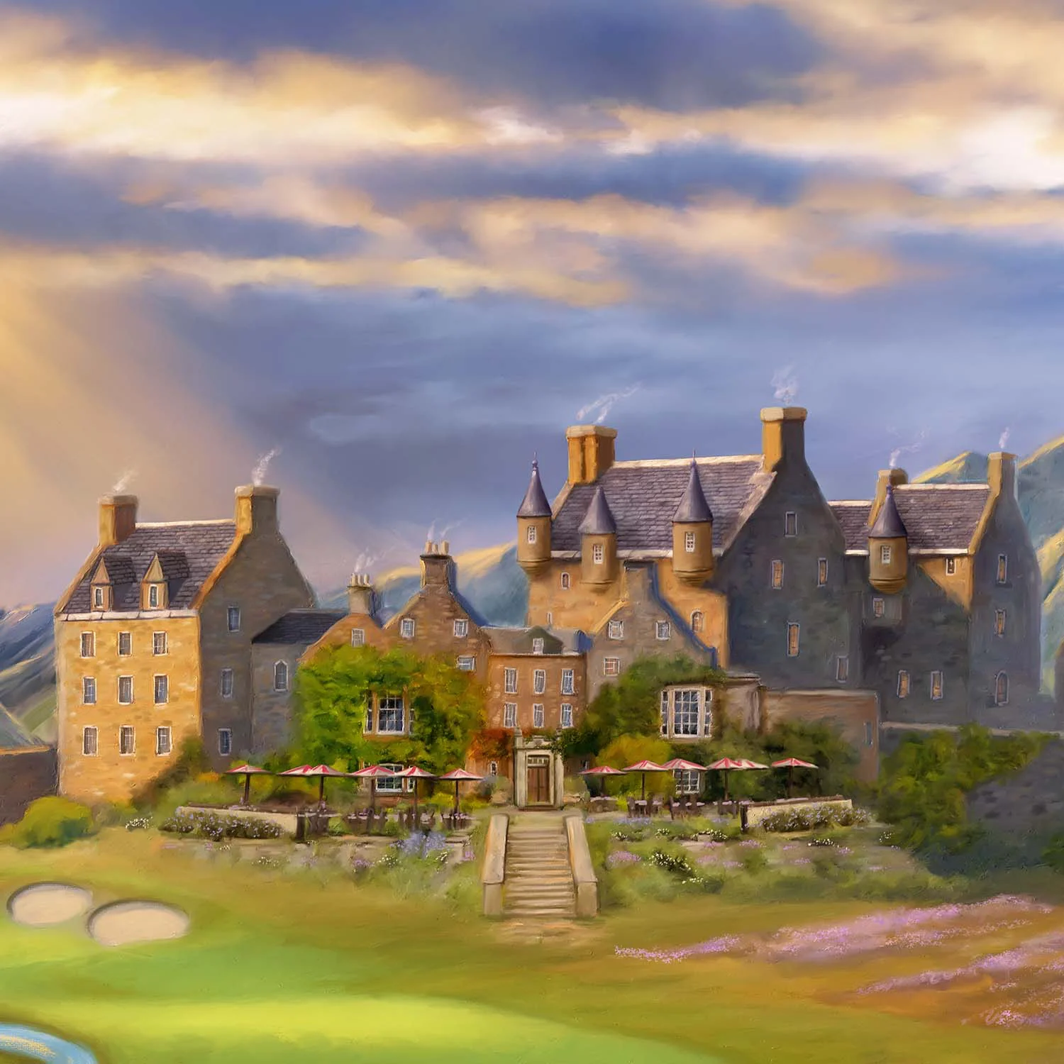 Golf Mmscgo Vignette 5 &Ndash; Thomas Kinkade Gallery Of Murfreesboro Disney’s Mickey And Minnie – Scottish Golf Outing