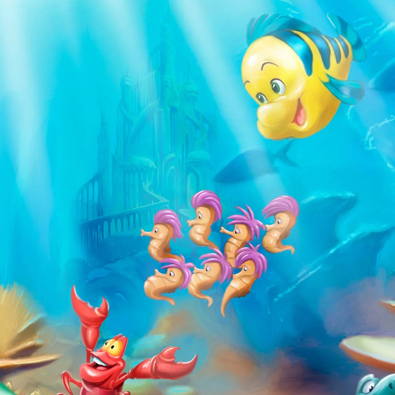 Mermaid Lmgrsd Vignette 2 &Ndash; Thomas Kinkade Gallery Of Murfreesboro Disney’s Little Mermaid – Grotto Serenade