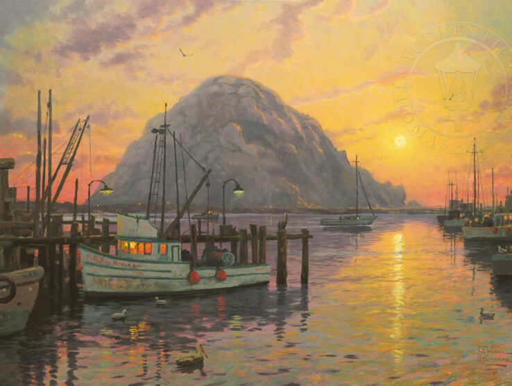 Morro Bay At Sunset