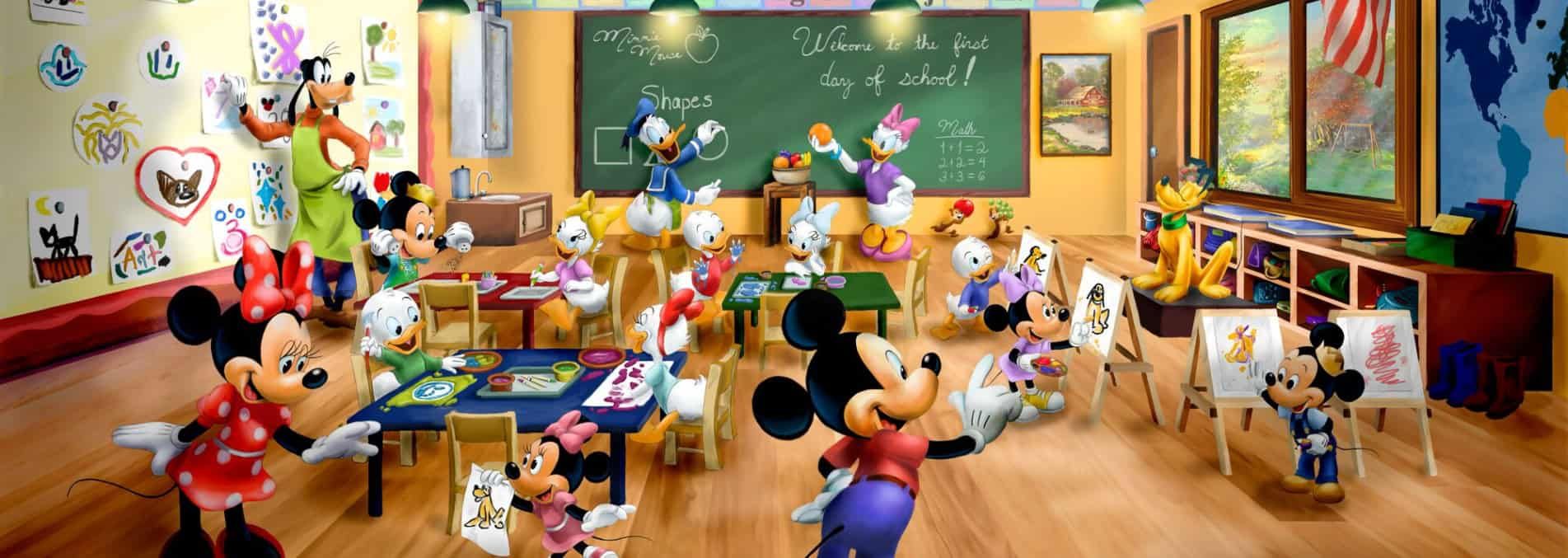 Disney Mickey And Minnie Schoolhouse