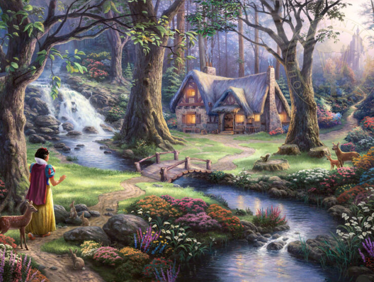 Snow White Discovers The Cottage