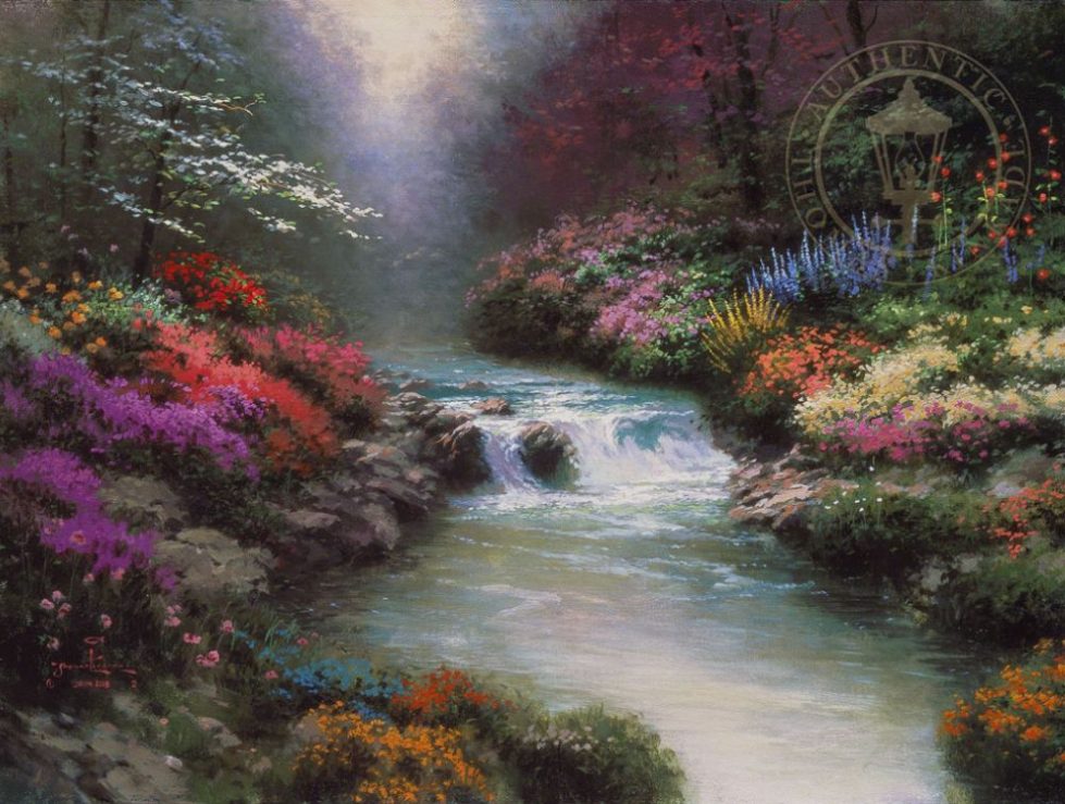 Beside Still Waters By Thomas Kinkade
