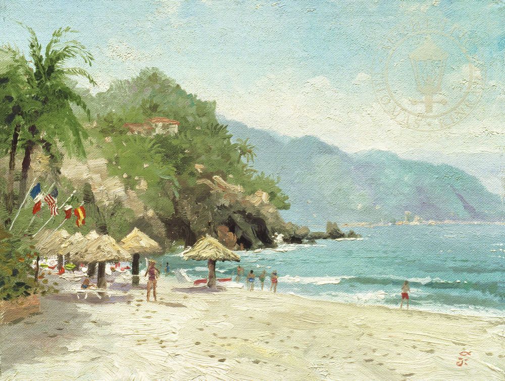 Thomas Kinkades Coastal Scenes Nautical Rooms &Ndash; Thomas Kinkade Gallery Of Murfreesboro Puerto Vallarta Beach By Thomas Kinkade