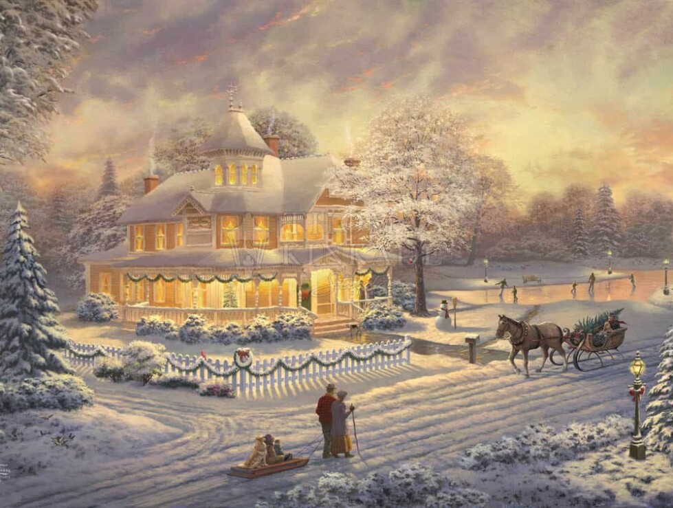 Victorian Christmas Sunset